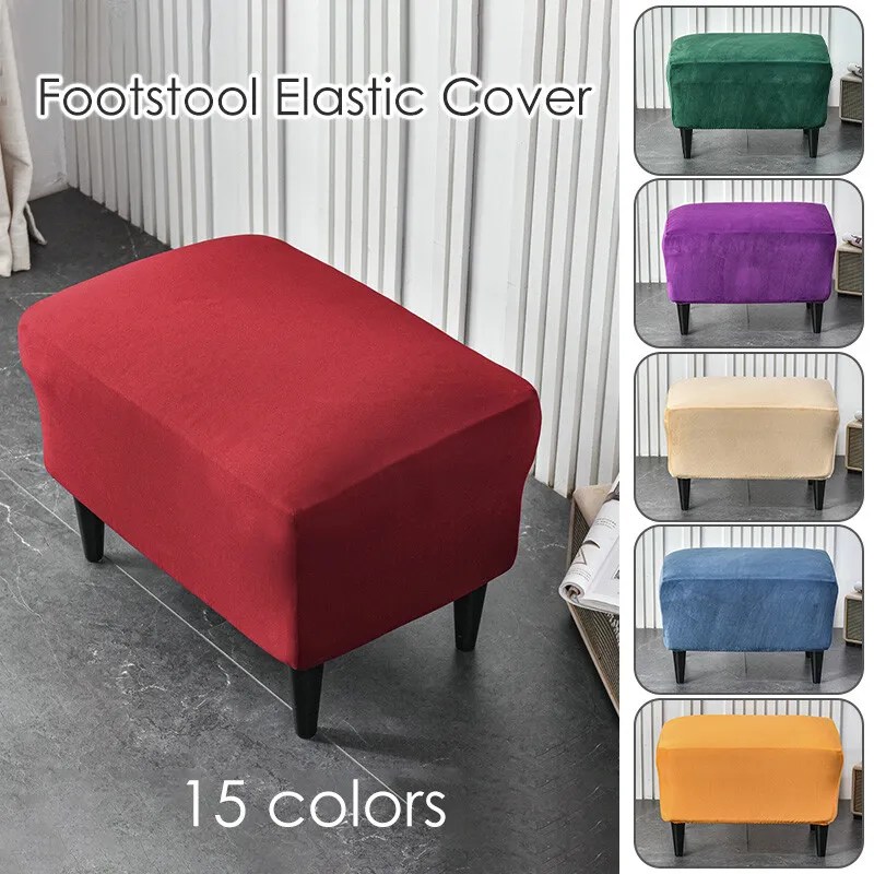 different colour footstools