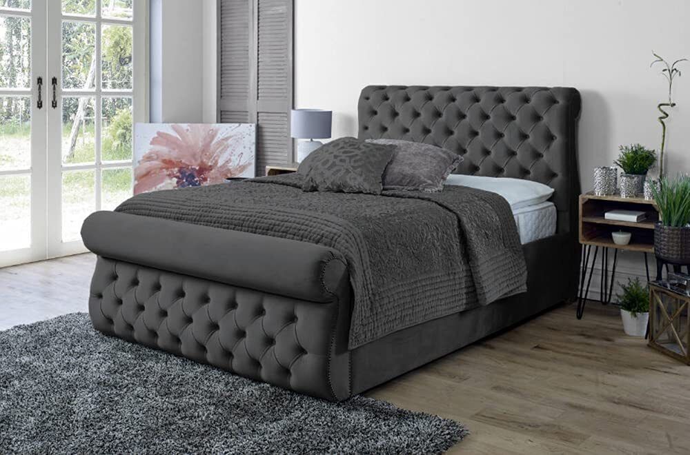 Azzura Black Divan Bed 