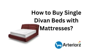 Single divan bed with mattress