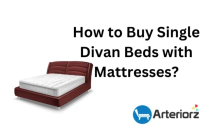 Single divan bed with mattress